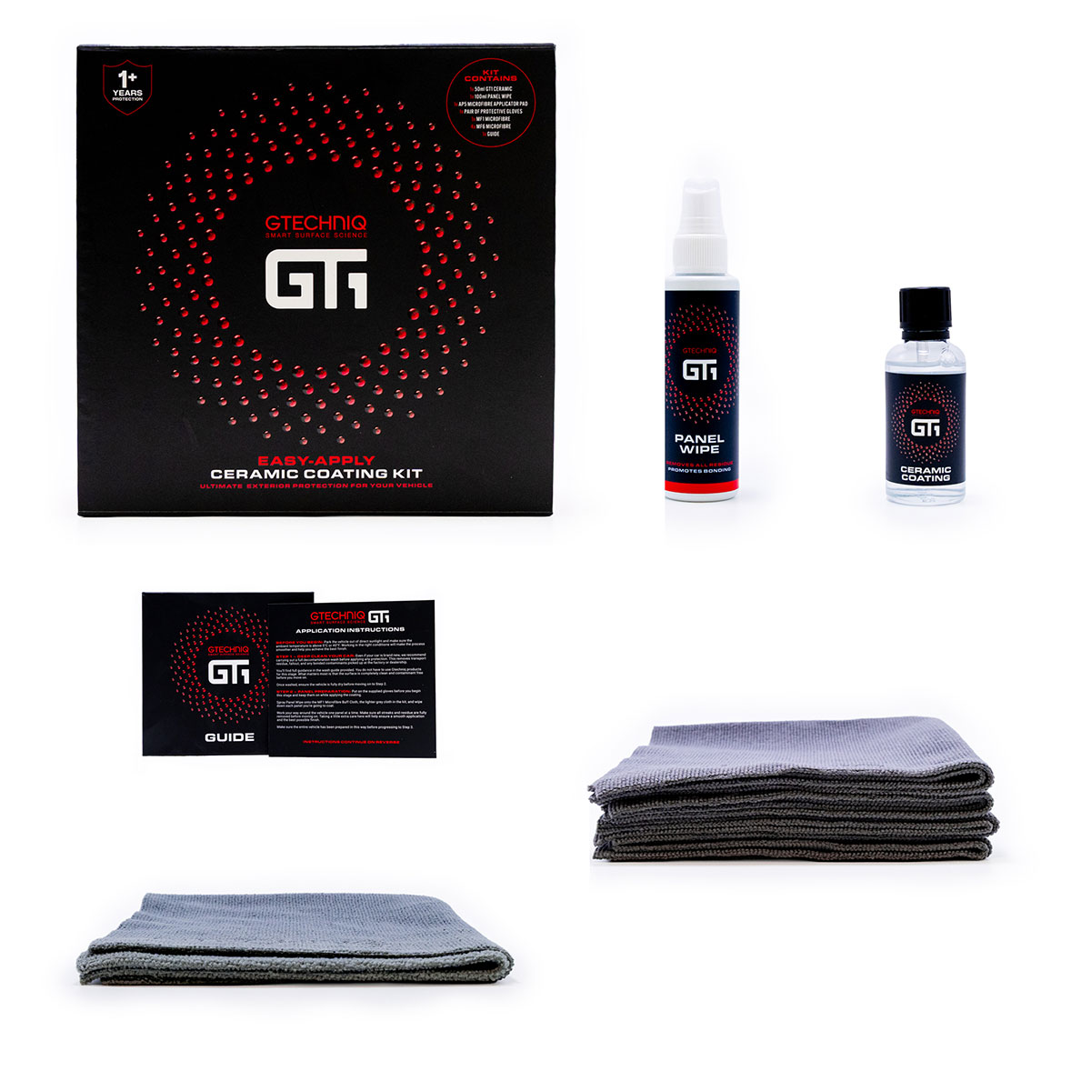 GT1_KIT ΚΕΡΑΜΙΚΗ ΕΠΙΣΤΡΩΣΗ 12 ΜΗΝΩΝ, CERAMIC COATING KIT (50ML)