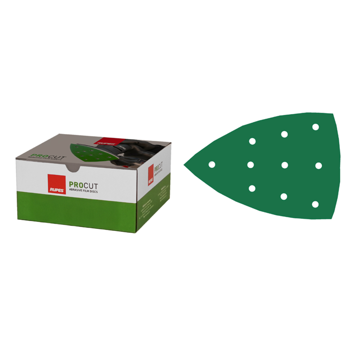 9.45FA060 PROCUT DELTA ΤΡΙΓΩΝΙΚΟ ΓΥΑΛΟΧΑΡΤΟ ΦΙΛΜ ΓΙΑ LS, HOOKIT, 100MM x 150MM, P60