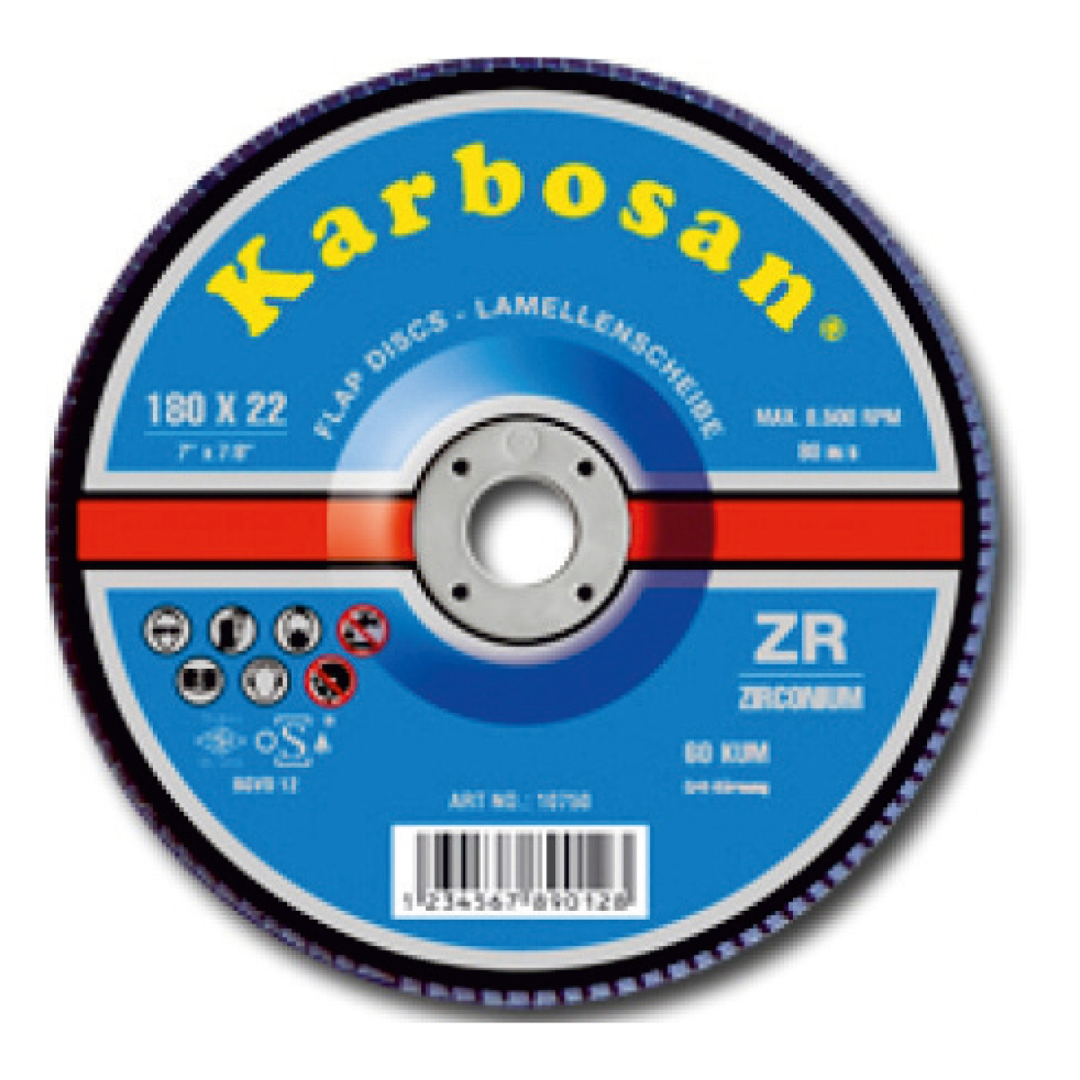 30420 ΔΙΣΚΟΣ ΠΤΕΡΥΓΙΩΝ ΓΙΑ ΑΝΟΞΕΙΔΩΤΑ , 115MM Χ 22 ZR80 CONIC FLAP