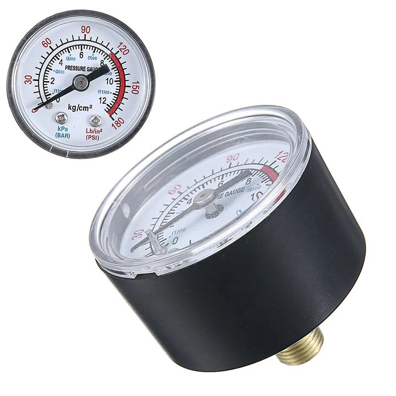 PG-D50-12BH ΜΑΝΟΜΕΤΡΟ ΟΡΙΖΟΝΤΙΟ, Φ50MM, 12BAR, ΠΙΕΣΟΣΤΑΤΗ ΓΙΑ MAC 24-50-100