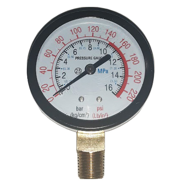 PG-D50-16BV ΜΑΝΟΜΕΤΡΟ ΚΑΘΕΤΟ, Φ50MM, 16BAR, ΓΙΑ ΑΕΡΟΣΥΜΠΙΕΣΤΕΣ