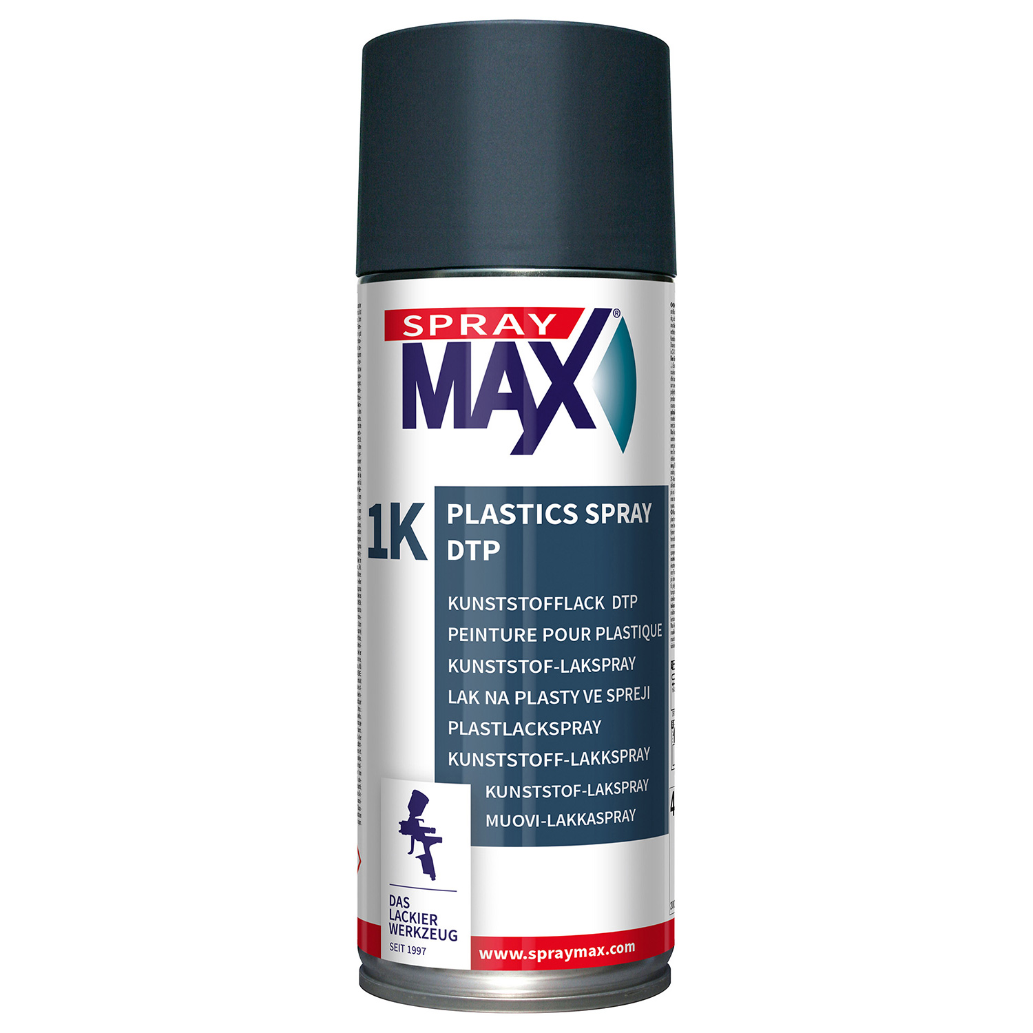 680045 SPRAY ΒΑΦΗΣ ΠΛΑΣΤΙΚΩΝ ΧΩΡΙΣ ΠΡΟΣΘ.ΑΣΤΑΡΙΟΥ 1K PLASTICS SPRAY DTP, ΑΝΘΡΑΚΙ - 400ML