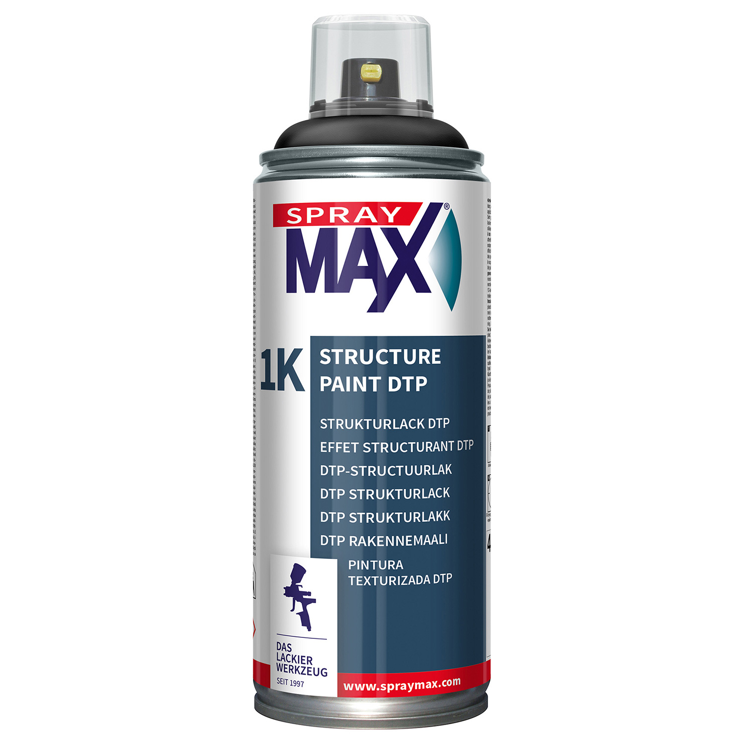 680224 SPRAY ΣΑΓΡΕ ΥΦΗΣ 1K DTP STRUCTURE SPRAY, ΜΑΥΡΟ - 400ML