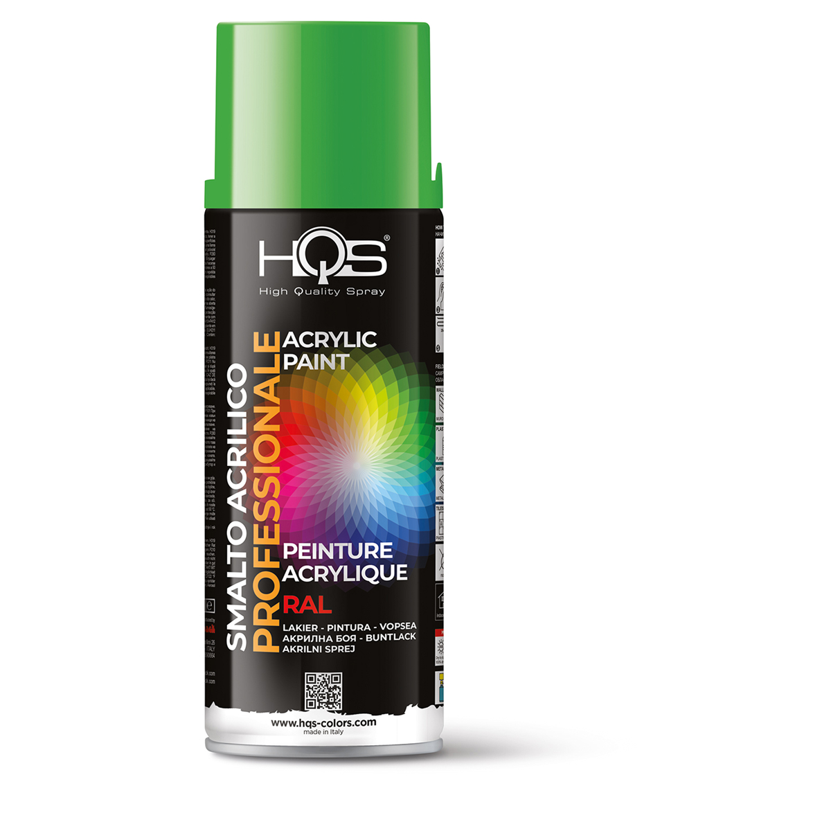 400HQS6018 SPRAY RAL 6018 , ΚΙΤΡΙΝΟ-ΠΡΑΣΙΝΟ - 400 ML