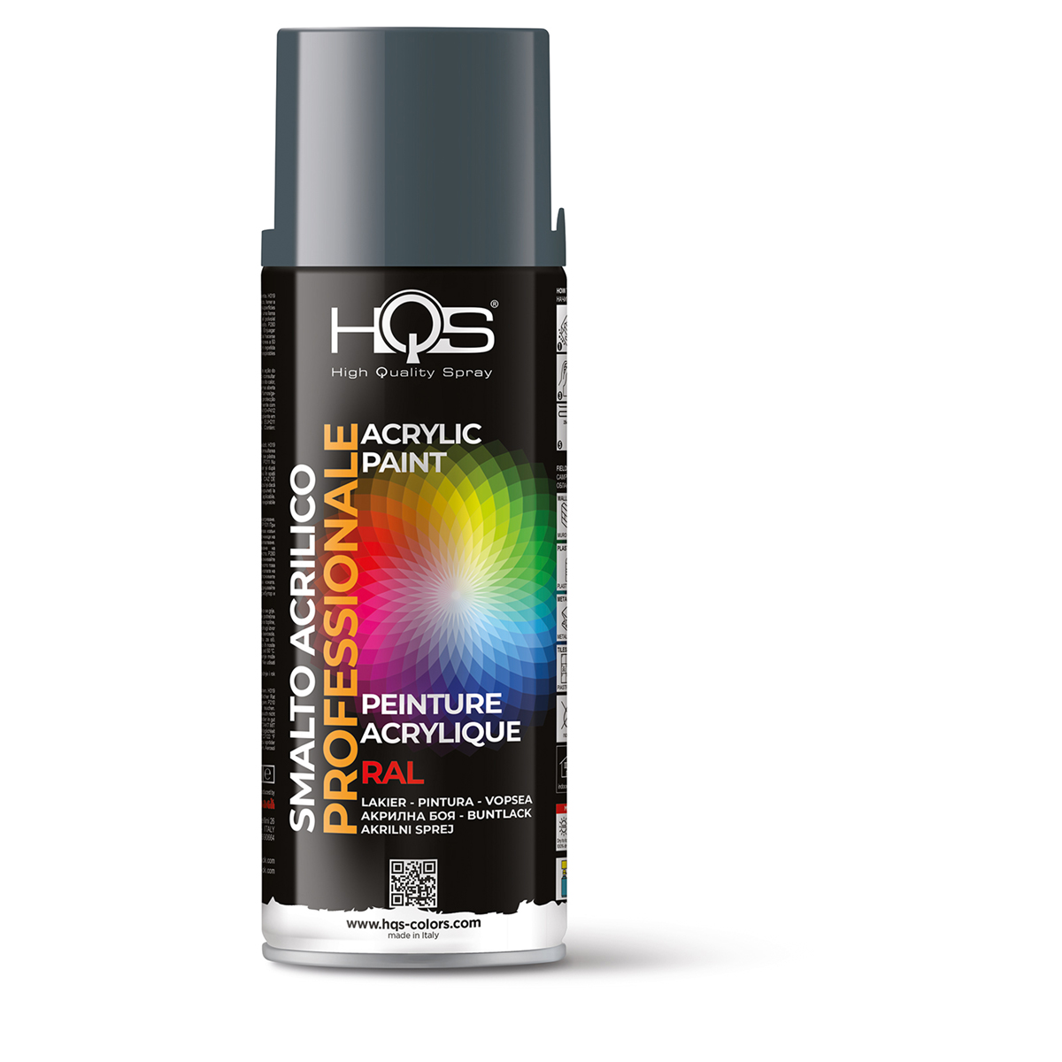 400HQS7011 SPRAY RAL 7011 , ΓΚΡΙ ΣΙΔΗΡΟΥ - 400 ML