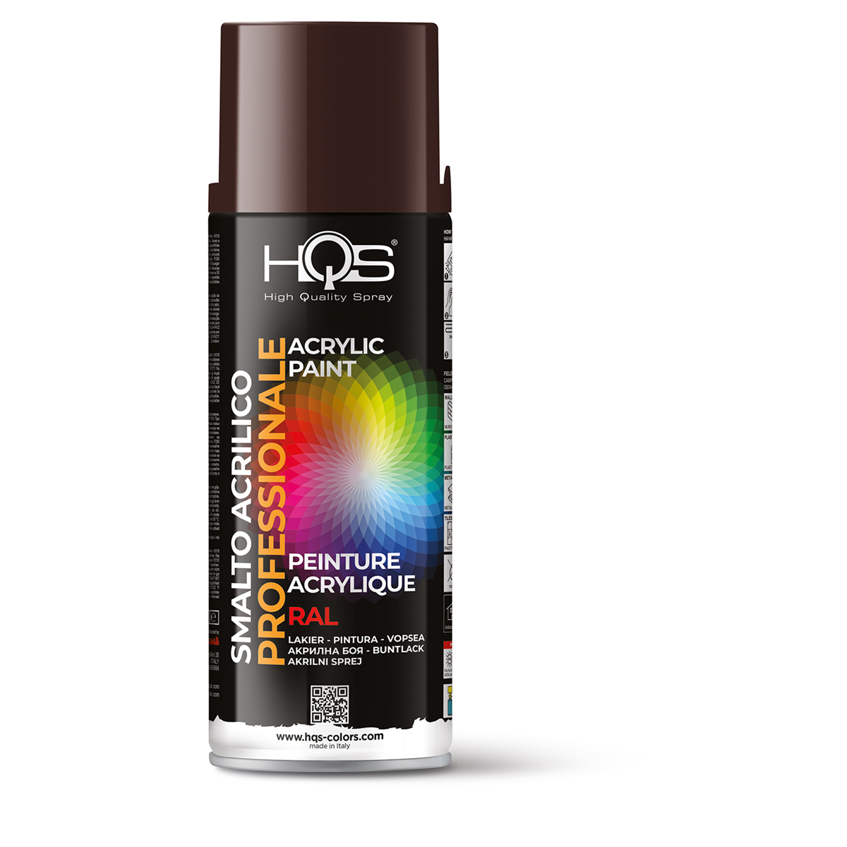 400HQS8017 SPRAY RAL 8017 , ΣΟΚΟΛΑΤΙ - 400 ML