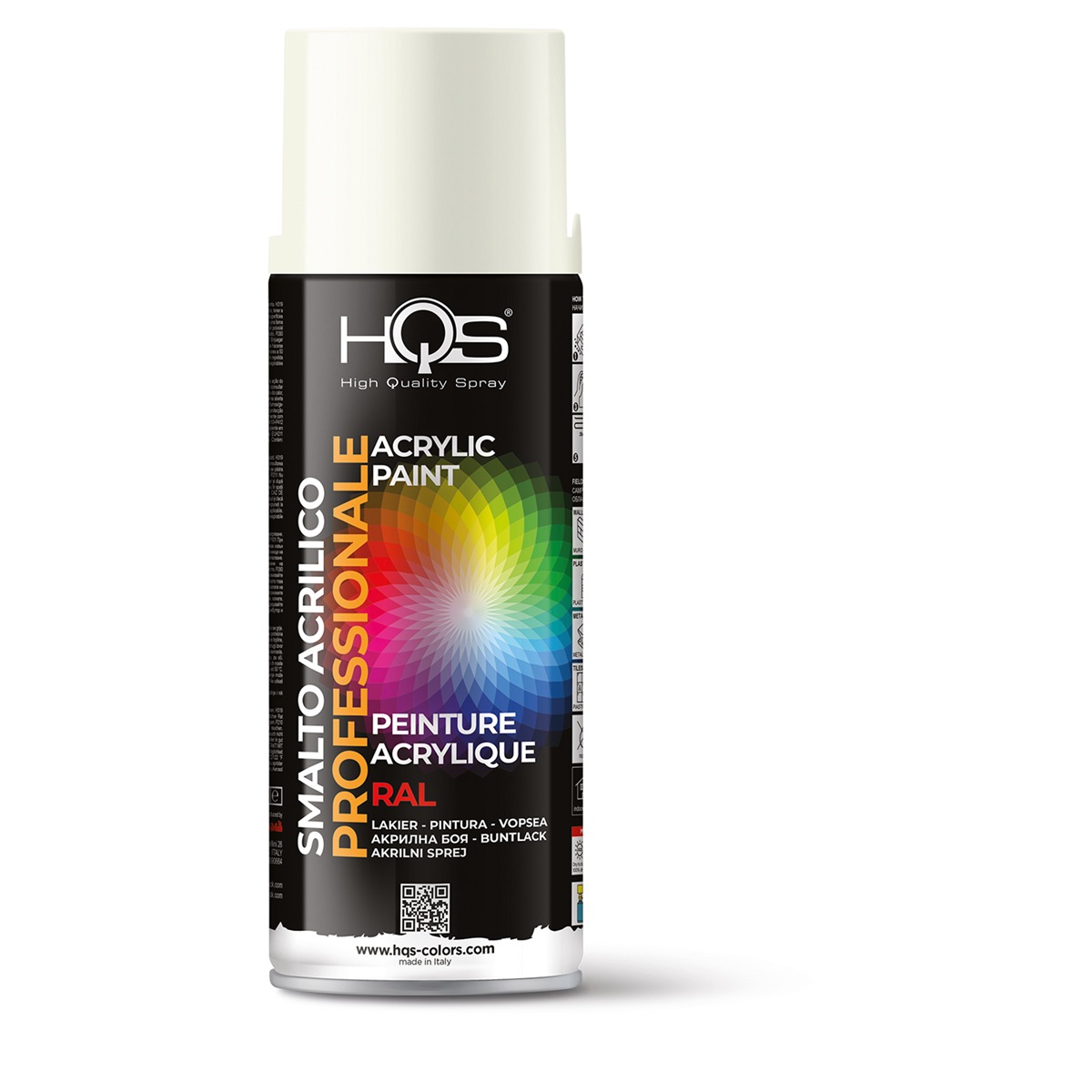 400HQS9010 SPRAY RAL 9010 , ΛΕΥΚΟ ΚΑΘΑΡΟ - 400 ML