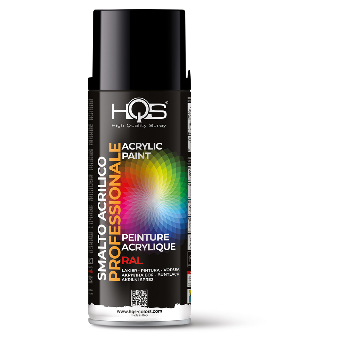 400HQS9005 SPRAY RAL 9005 , ΜΑΥΡΟ - 400ML