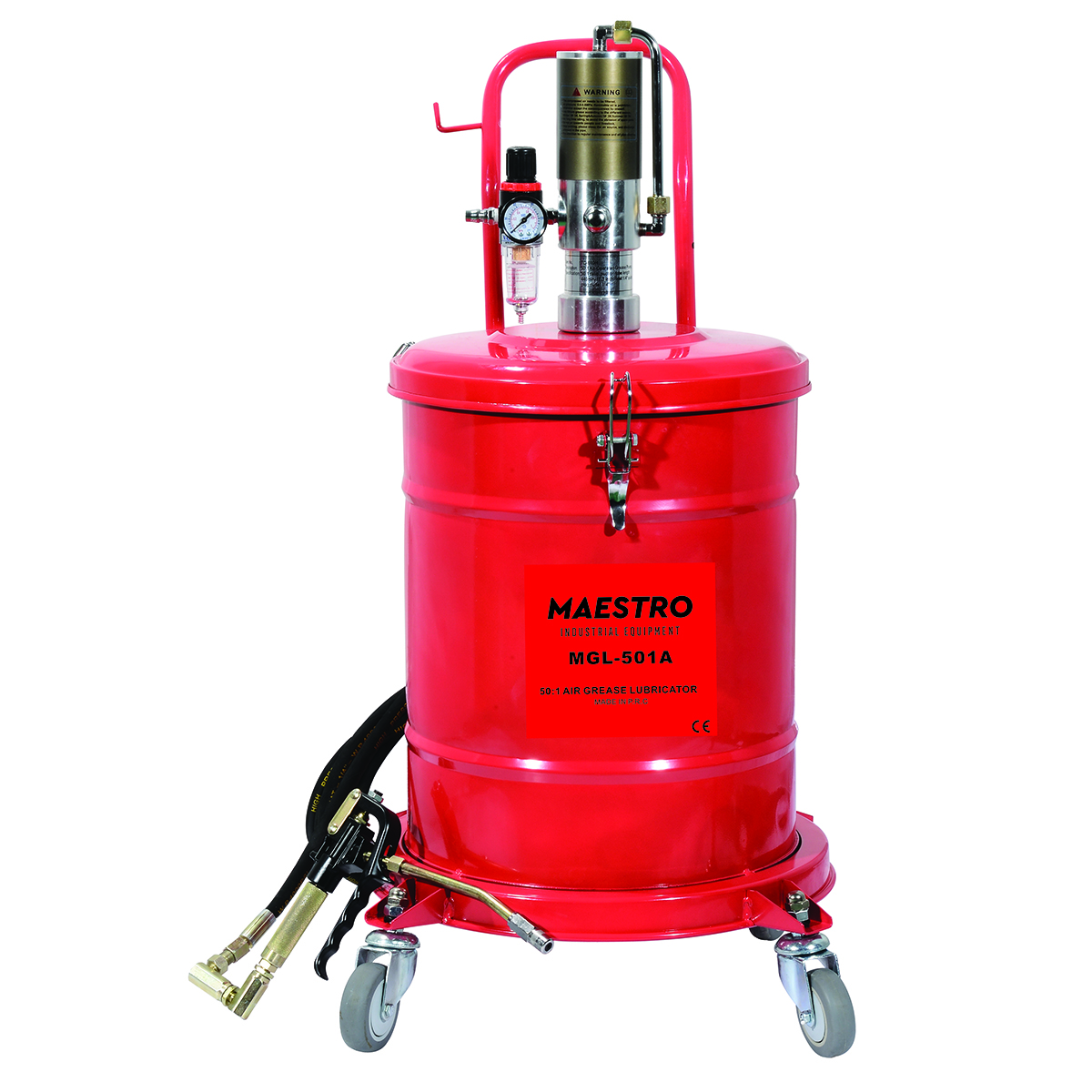 MGL-501A ΓΡΑΣΑΔΟΡΟΣ ΑΕΡΟΣ 50:1,ΒΑΡΕΛΙ 40L(Φ355MM-Η:430MM)