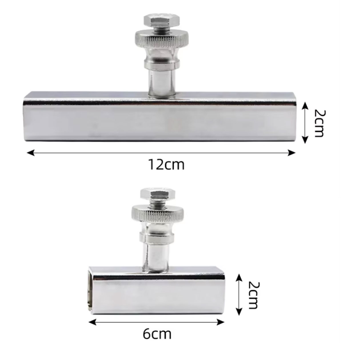 HBAR-0612 ΣΕΤ ΜΕΤΑΛΛΙΚΑ ΤΡΑΒΗΧΤΙΚΑ ΜΠΑΡΕΣ UNIVERSAL, 6CM, 12CM