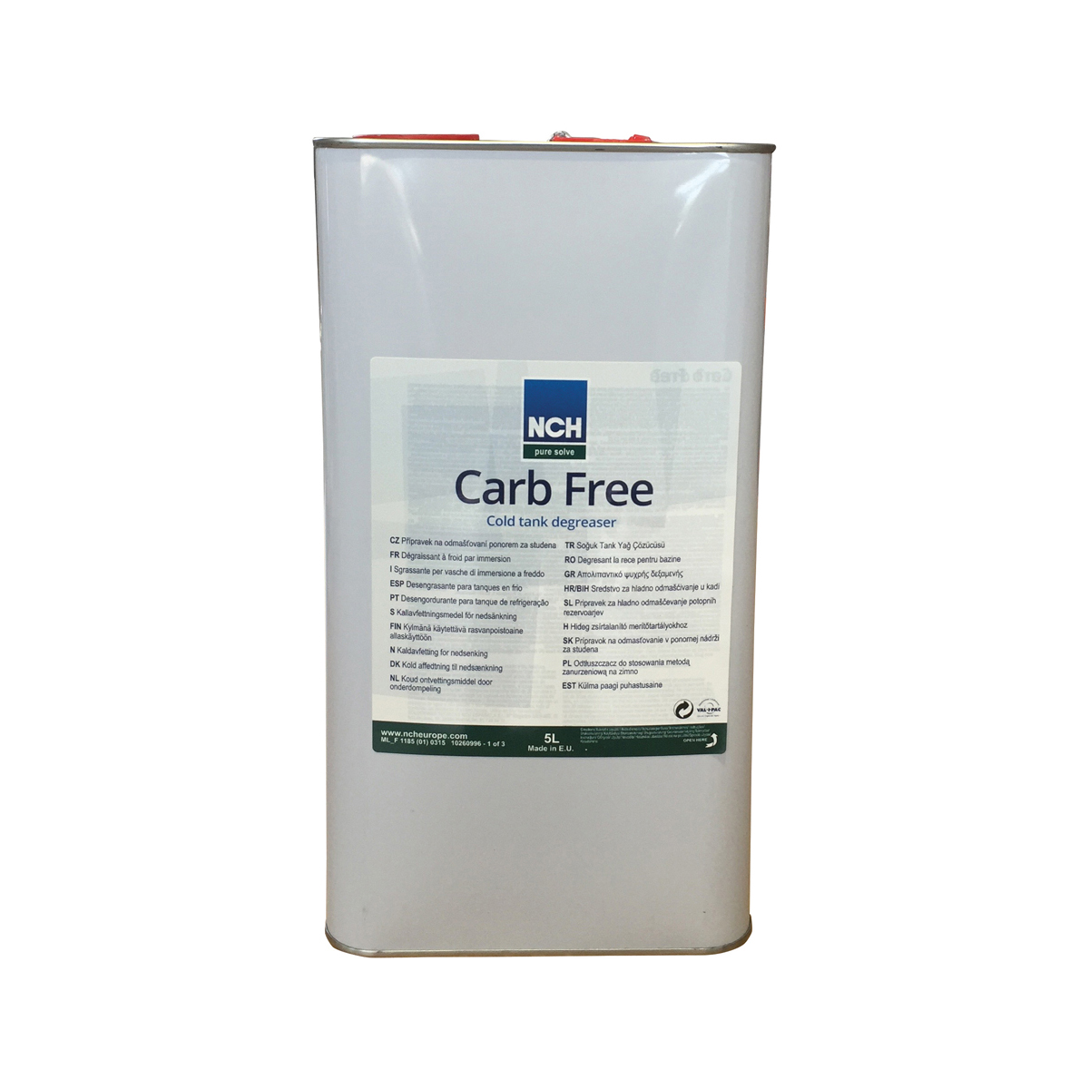 Carb Free ΚΑΘΑΡΙΣΤΙΚΟ ΥΓΡΟ ΠΙΣΤΟΛΙΩΝ ΒΑΦΗΣ 5LT