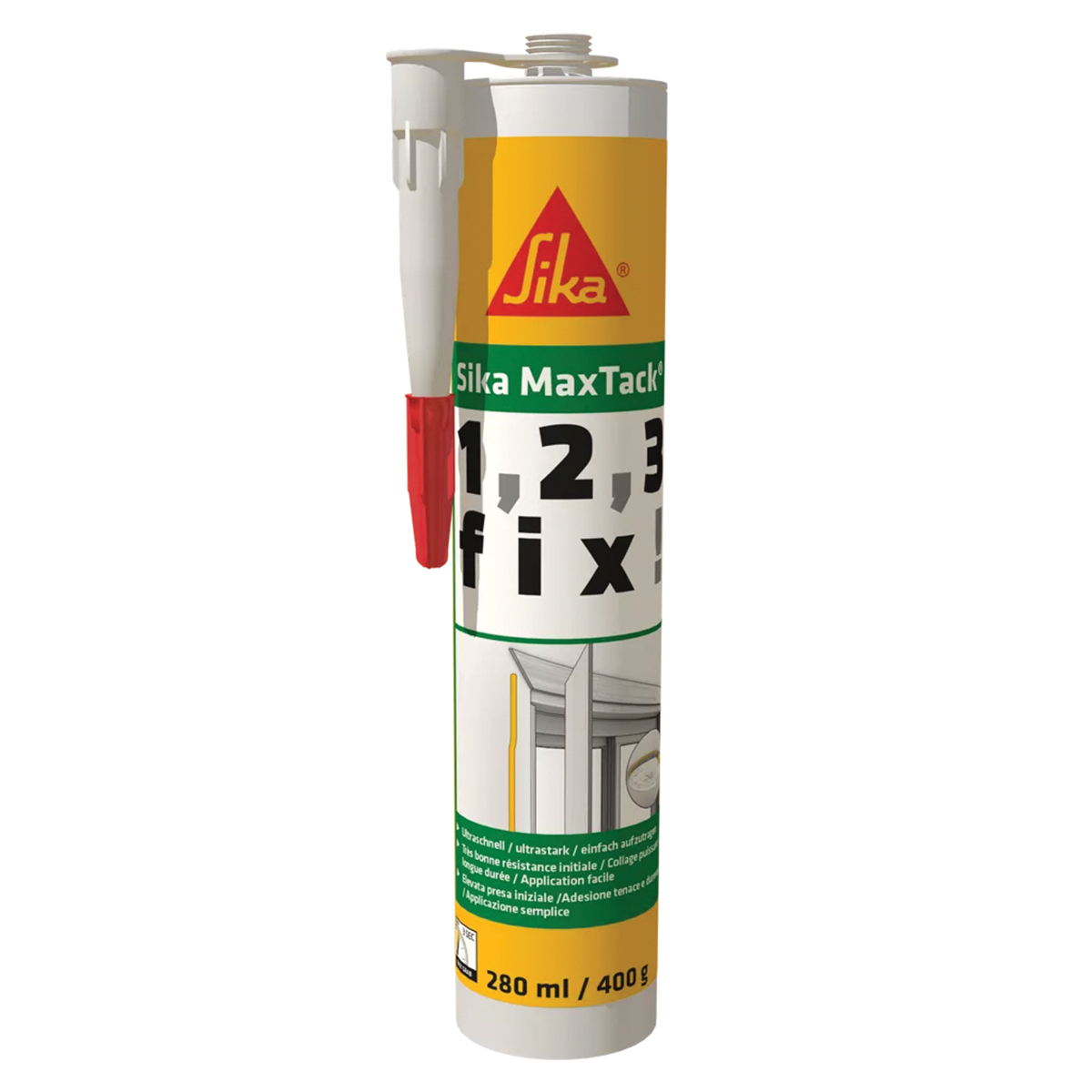 417913 SIKAMAX®-TACK,WHITE ΓΡΗΓΟΡΟ ΣΥΓΚΟΛΛΗΤΙΚΟ ΕΝΟΣ ΣΥΣΤΑΤΙΚΟΥ, 300ML