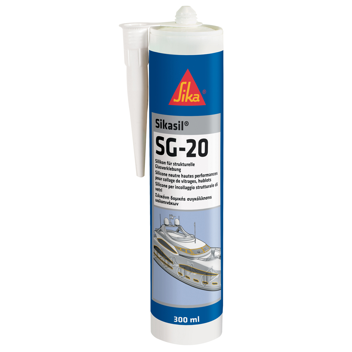 114771 SIKASIL®-SG-20 ΟΥΔΕΤΕΡΗ ΜΗΧΑΝΙΚΗ ΣΙΛΙΚΟΝΗ, 300ML (ΛΕΥΚΟ)