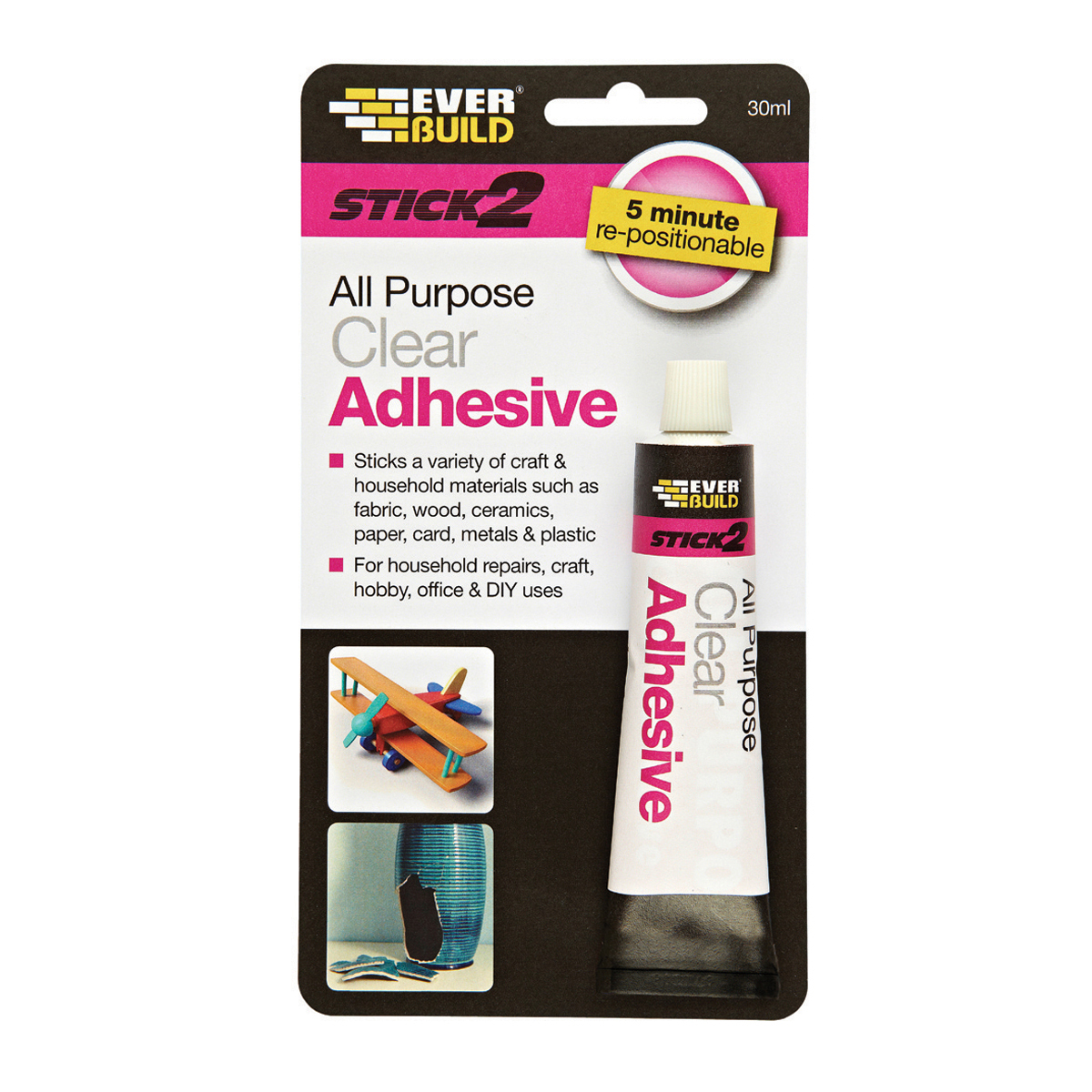 489510 STICK 2 ALL PURPOSE ADHESIVE - ΙΣΧΥΡΟ , ΔΙΑΦΑΝΟ ΣΥΓΚΟΛΛΗΤΙΚΟ 5 ΛΕΠΤΩΝ