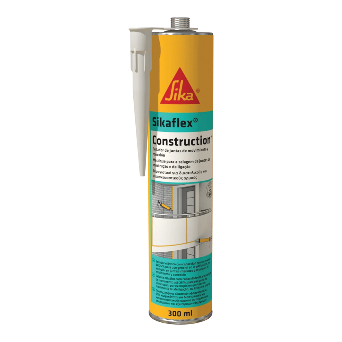 443751 SIKAFLEX®-CONSTRUCTION, ΠΟΛΥΟΥΡΕΘΑΝΗ ΕΝΟΣ ΣΥΣΤΑΤΙΚΟΥ, 300ML (ΓΚΡΙ)