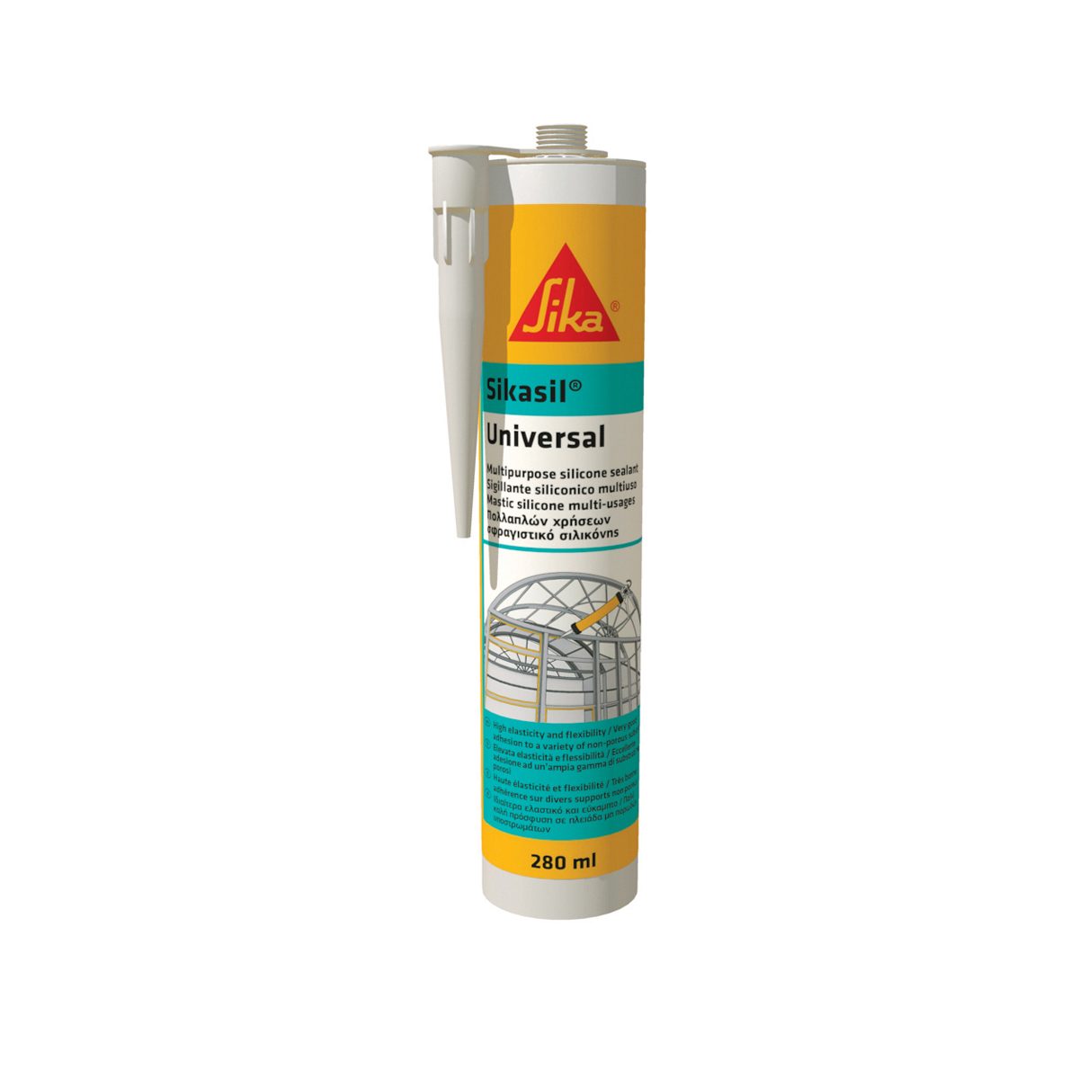 107386 SIKASIL® UNIVERSAL, ΣΦΡΑΓΙΣΤΙΚΗ ΣΙΛΙΚΟΝΗ, 280 ML (ΔΙΑΦΑΝΕΣ)