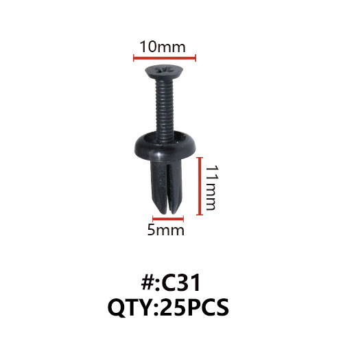 C31 ΚΛΙΠΣ ΠΛΑΣΤΙΚΑ ΚΟΥΜΠΩΜΑΤΑ ΓΙΑ ΑΜΑΞΩΜΑ (RETAINERS)
