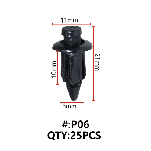 P06 ΚΛΙΠΣ ΠΛΑΣΤΙΚΑ ΚΟΥΜΠΩΜΑΤΑ ΓΙΑ ΑΜΑΞΩΜΑ (RIVETS)