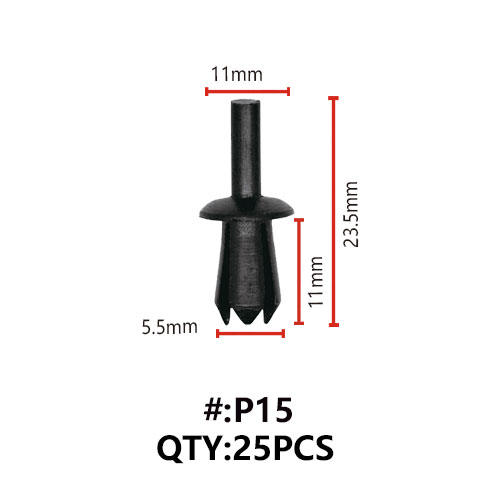 P15 ΚΛΙΠΣ ΠΛΑΣΤΙΚΑ ΚΟΥΜΠΩΜΑΤΑ ΓΙΑ ΑΜΑΞΩΜΑ (RIVETS)