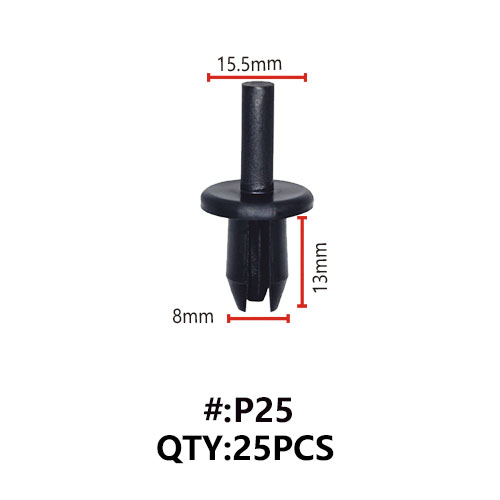 P25 ΚΛΙΠΣ ΠΛΑΣΤΙΚΑ ΚΟΥΜΠΩΜΑΤΑ ΓΙΑ ΑΜΑΞΩΜΑ (RIVETS)