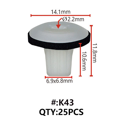 K43 ΚΛΙΠΣ ΠΛΑΣΤΙΚΑ ΠΑΞΙΜΑΔΙΑ ΓΙΑ ΒΙΔΕΣ