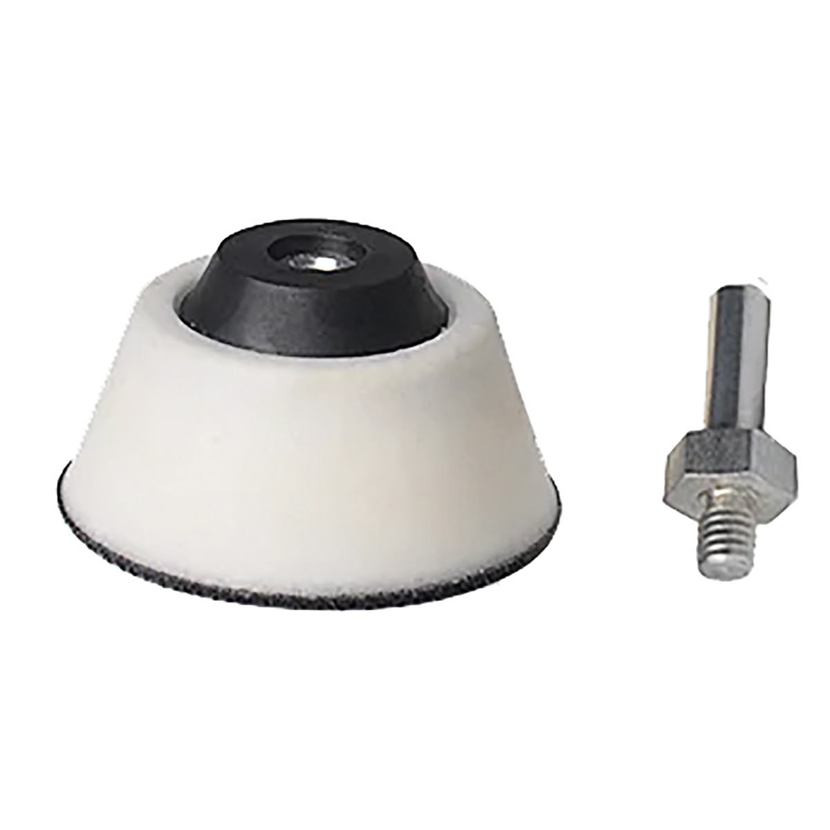 FP-22222 ΠΛΑΚΑ ΤΡΙΒΗΣ HOOKIT,ΜΑΛΑΚΗ 20MM,ΘΗΛ-M6, 50MM, ΜΕ ΑΝΤΑΠΤΟΡΑ ΔΡΑΠΑΝΟΥ Φ6 (ΑΣΠΡΗ)
